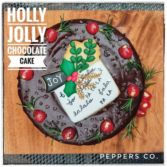 Holly Jolly Chocolate Cake